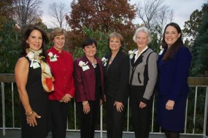 The six founders at the first Annual Awards Meeting. From left, Cathy-Renee Vinnicombe; Carole Rogers; Sally Epstein; Kathy Teti, Bonnie Gardner; Elisabeth MacDonald
